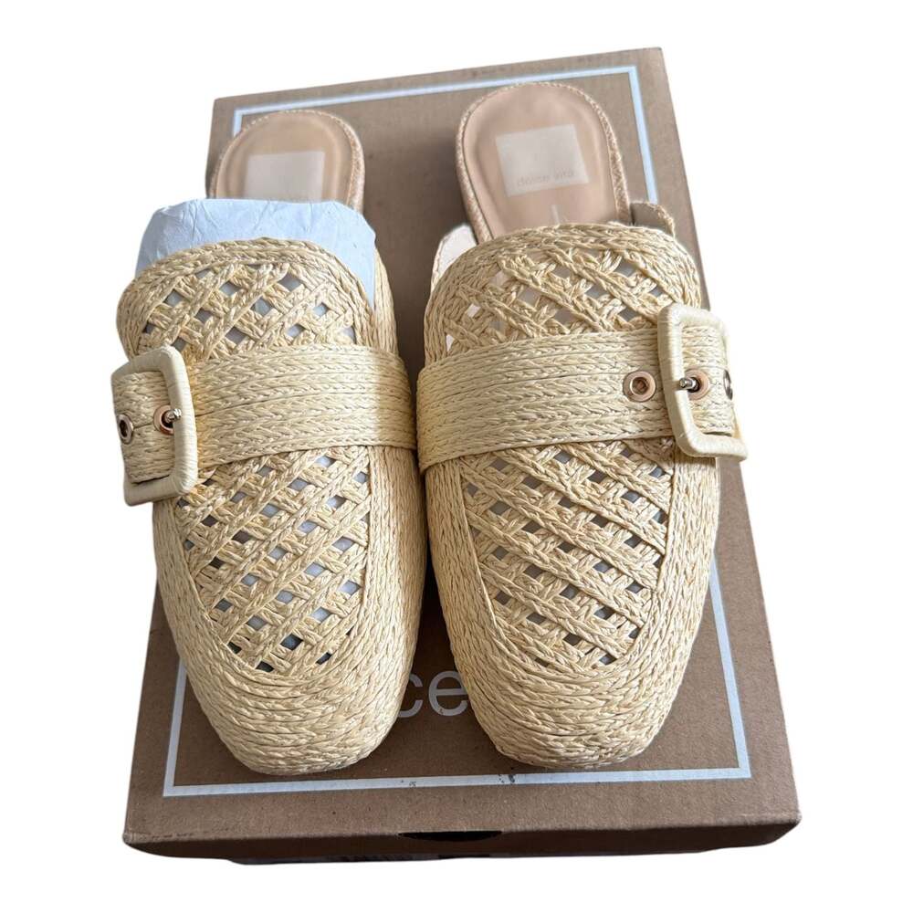 Dolce Vita Women's Sianna Raffia Buckle Mules